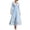 Light Blue, variant on Women's Fall Floral Printed Maxi Dress V Neck Lantern Long Sleeve Boho Dresses for Wedding Guest Beach Vacation