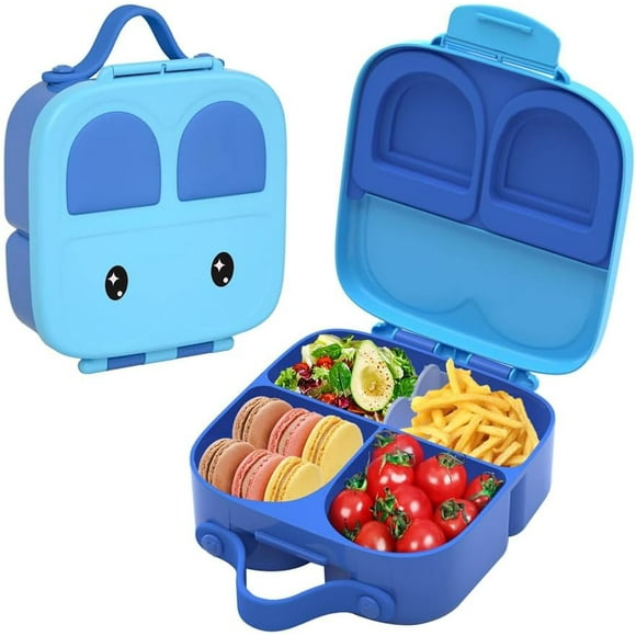 Bento Box, Kids Lunch Box, Lunch Box Containers for Toddler/Kids, Big Kids Lunch Containers for School, Portable Silicone Toddler Lunch Box, Travel To-Go Food Container