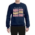 thumbnail image 2 of Wild Bobby, World's Best Bonus Mom Mother's Day Unisex Crewneck Sweatshirt, Vintage Heather Navy, 3X-Large, 2 of 6