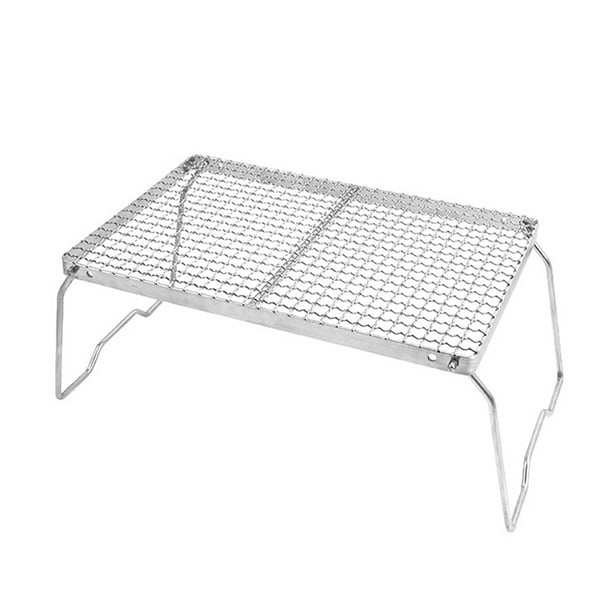 HZEWLS BBQ Grill Rack Foldable Outdoor Camping Picnic Barbecue Stove