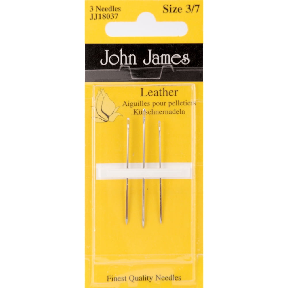 John James Leather Hand NeedlesSize 3/7 3/Pkg