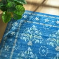thumbnail image 6 of Balacho Farmhouse Floral Bohemian Faux Wool Area Rug, 4' x 6', Light Blue, 6 of 8