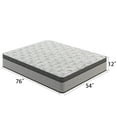 thumbnail image 5 of Full Mattress 10 Inch, SYNGAR Hybrid Mattress in a Box, Mid-Firm Cooling Gel Memory Foam Mattress with Pocket Spring, CertiPUR-US and Oeko-Tex Certified, Gray, 5 of 9
