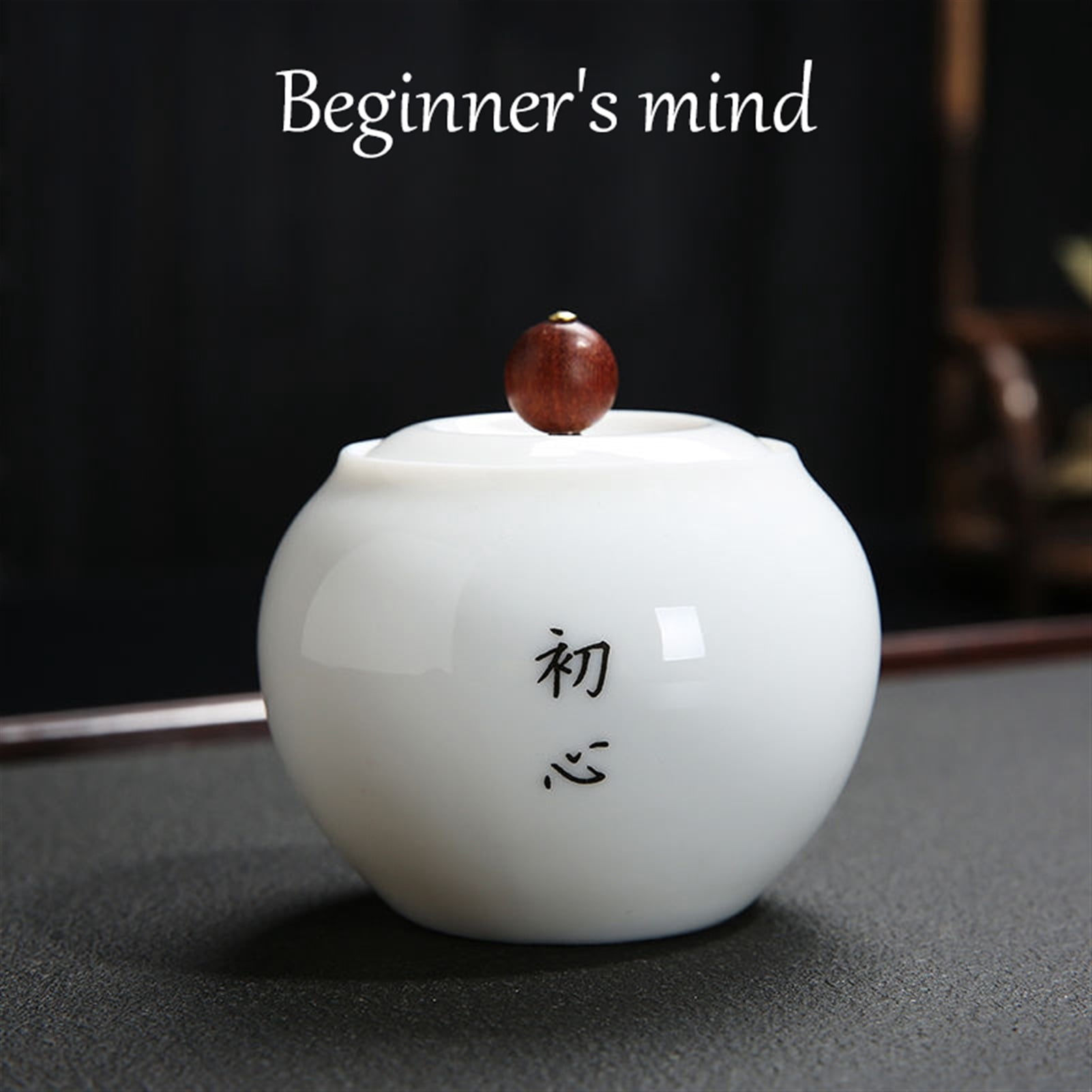 Pet Urn Suet Jade White Porcelain Ceramic Cremation Jar Mini Trumpet Sealed Jar Storage Jar Souvenir Jade Like Porcelain