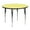 Yellow, variant on Flash Furniture 48'' Round Oak Thermal Laminate Activity Table - Standard Height Adjustable Legs