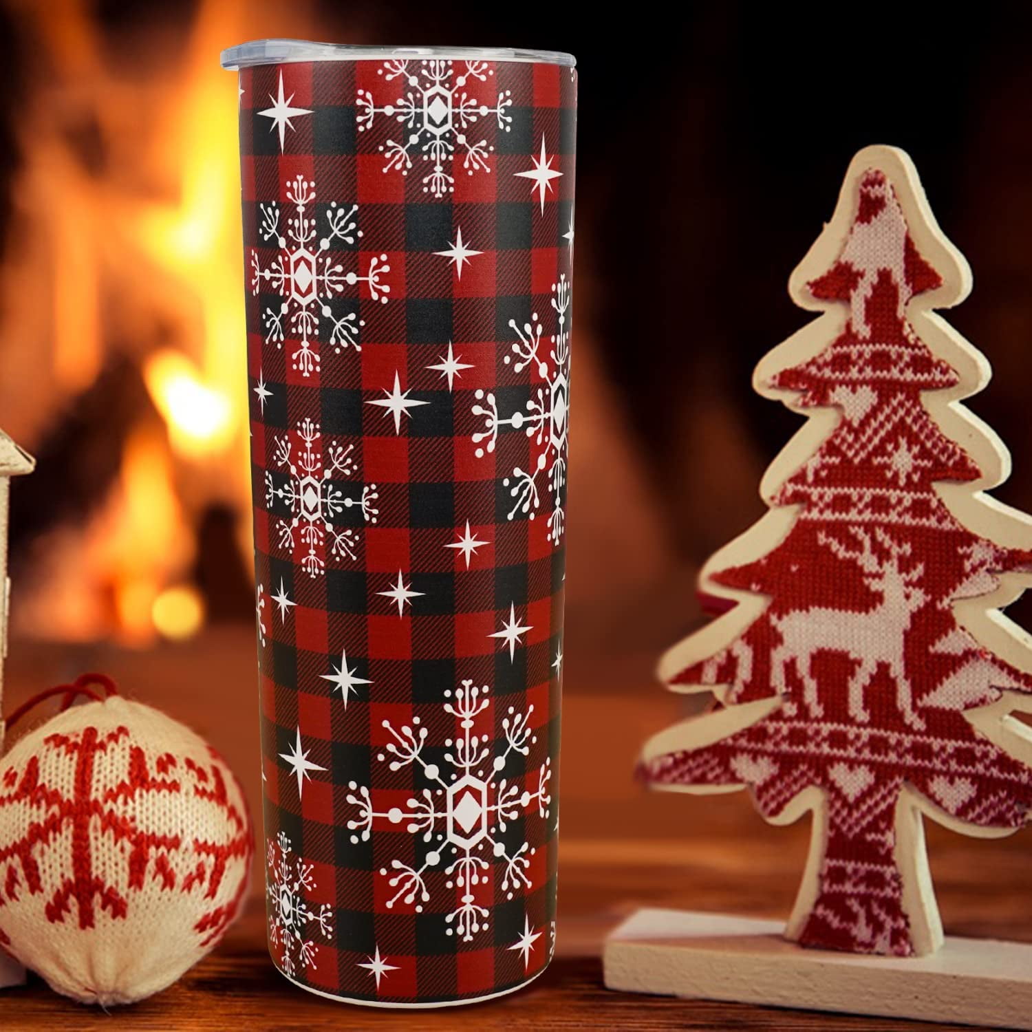 Custom Christmas Tumbler - Eat Drink & Be Merry - Great Gift! – Sunny Box