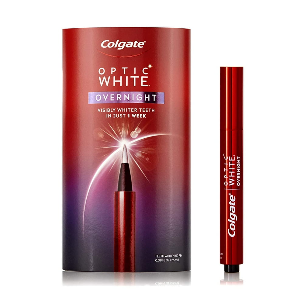 Colgate Optic White Overnight Teeth Whitening Pen, Gentle ...