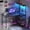 Black with Power Outlets, variant on RSPGAME 41 inch Small L-Shaped Gaming Desk Home Office PC Table with LED Lights, Carbon Fiber Black