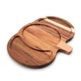 thumbnail image 2 of Fall Serving Tray Pumpkin Wooden Tea Tray 3-Compartment Divided Platter with Handle for Desserts Charcuterie Breakfast Fall Kitchen Decor Fall Table Decor Fall Decorations for Home by MPOISVA, 2 of 7