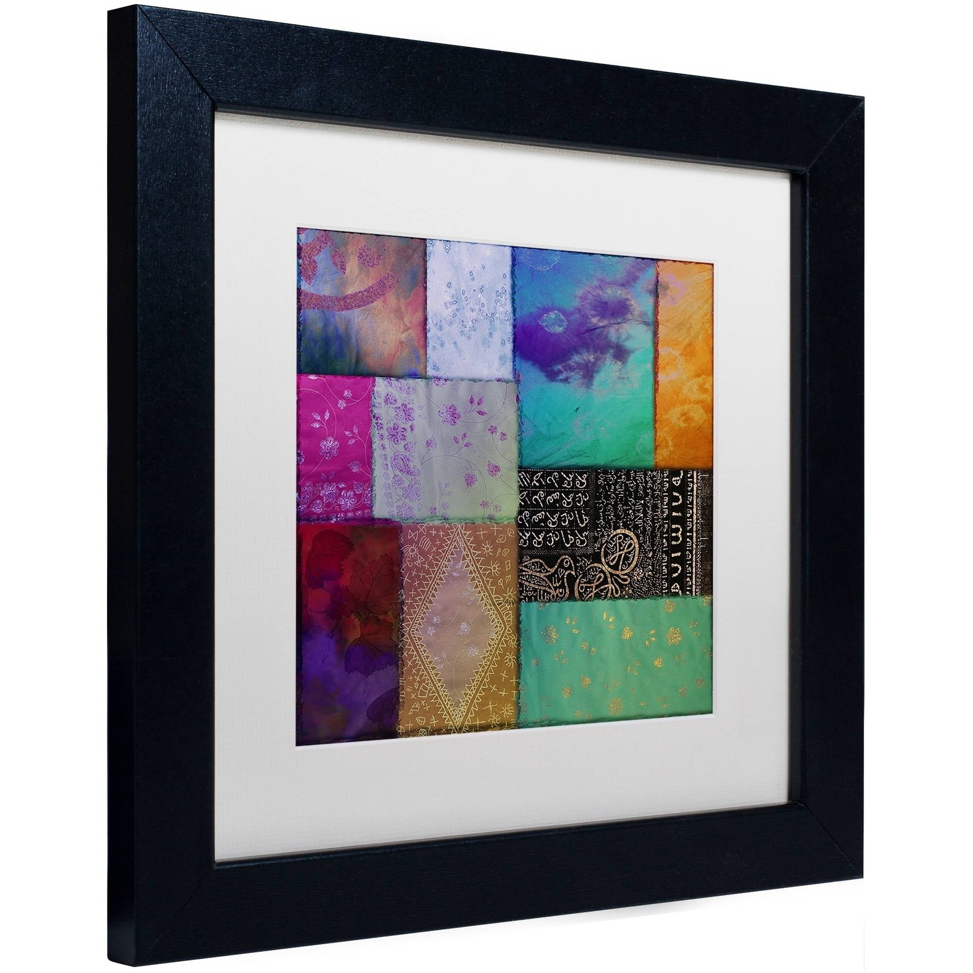 Trademark Fine Art "Afrikan Batik I" Canvas Art by Color Bakery White Matte, Black Frame
