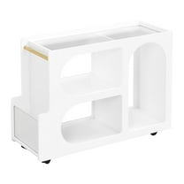 CRXX Mobile End Table with Lockable Wheels