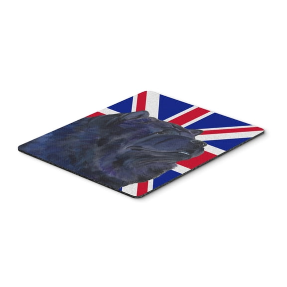 "Chow Chow with English Union Jack British Flag Mouse Pad Hot Pad or Trivet"