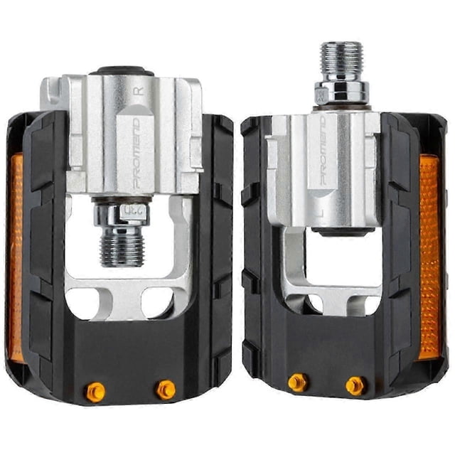 Folding Bike Pedals Universal All Aluminum Alloy 9/16 Inch with Reflective Strips for Enhanced Safety and Durability