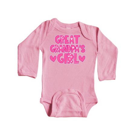 

Inktastic Great Grandpa s Girl Granddaughter gift Gift Baby Girl Long Sleeve Bodysuit