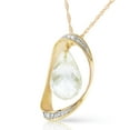 thumbnail image 2 of Galaxy Gold 14K Yellow Gold 11.6 Carat Natural Diamonds and White Topaz Pendant Necklace - Courage & Clarity - 16" to 24" - Fine Jewelry for Women, 2 of 3