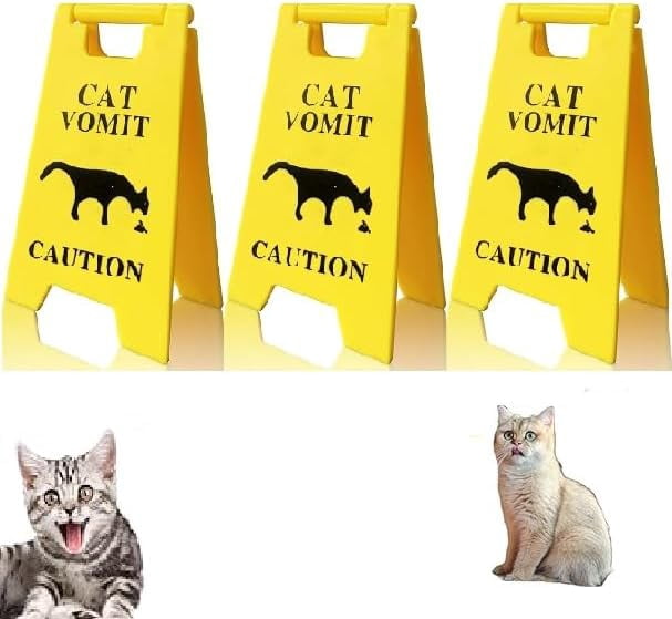 Warnschild 'Beware Guard Attack Cats On Duty' - Rostfreies Aluminium, 30,5x20,3 Cm | Für Innen & Außen