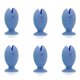 thumbnail image 1 of 6pcs Standing Tooth Brush Cover-Cap Stand Cute Cartoon Fish Mini Toothbrush Holder for Kids Bathroom Accessories, 1 of 2