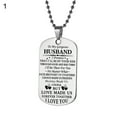 thumbnail image 5 of Jiaroswwei Fashion Letter Husband Wife Girlfriend Boyfriend Tag Pendant Necklace Keychain, 5 of 8