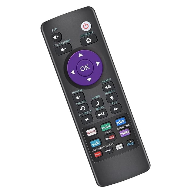 Control remoto universal compatible con TVs Roku - TCL, Sanyo, LG, RCA, Philips, HITACHI, HAIER, ONN, Insignia, HISENSE, Sharp, JVC Roku TV y Roku Streaming Boxes