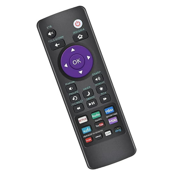 Control remoto universal compatible con TVs Roku - TCL, Sanyo, LG, RCA, Philips, HITACHI, HAIER, ONN, Insignia, HISENSE, Sharp, JVC Roku TV y Roku Streaming Boxes