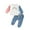Blue, variant on Toddler Baby Girl Clothes Infant Fall Long Sleeve Rainbow Print Sweatshirt Sweater Top Casual Pants Set
