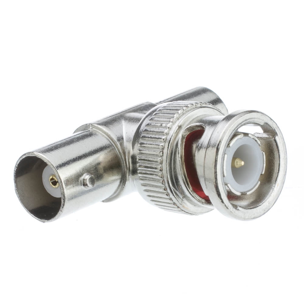 New BNC female jack to two dual Banana male plug RF adapter connectohm 