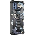 thumbnail image 5 of Camouflage Magnetic Kickstand Case for Oppo A55 5G/A16/A54 4G, Military Grade Heavy Duty Shockproof Protection Army Camo Phone Cover Case for Oppo A16/A16s MC Light Blue, 5 of 6