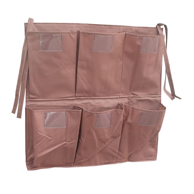 Bolsa para carrito de limpieza, bolsa para recolección de basura, bolsas de limpieza, fácil de instalar, multifuncional resistente para suministros de 6 bolsillos
