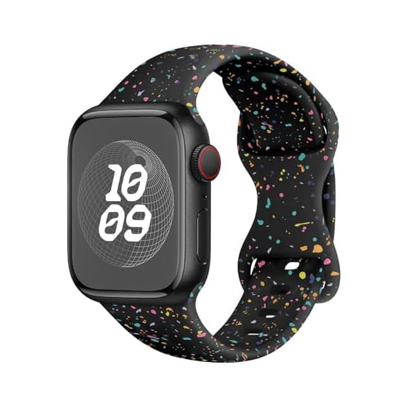 Sport Bands for Apple Watch Band 40mm 41mm 38mm 44mm 45mm 46mm 42mm iWatch Bands for Women Kids Men,Cute Recycled Plastic Silicone Strap for Apple Watch Series 11 10 9 8 7 6 5 4 3 SE 3/2nd Ultra 49mm