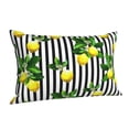 thumbnail image 2 of Disketp Pillow Covers Lemons On Striped Pattern Throw Pillow Case Cushion Covers,Cushion For Bedroom,Couch,Home-14"X20", 2 of 9