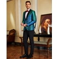 thumbnail image 4 of COOFANDY Mens Fashion Dress Suit Jacket Slim Fit Casual One Button Lapel Blazer Party Wedding Dinner Prom Tuxedo, 4 of 6