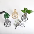 thumbnail image 3 of MasteelfCA Transparent Modern Gold Plated Flower Plant Container Creative Terrarium Ceometric Shape Flowerpot for Room Home Wedding Decor(Gold), 3 of 7
