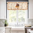 thumbnail image 2 of Thanksgiving Turkey Kitchen Valances for Windows 54x18 Inch Kitchen Curtains Valances Rod Pocket Orange Pumpkin Autumn Maple Leaf Bathroom Window Valances for Window Treatment Decor, 2 of 6