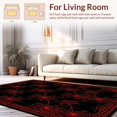 thumbnail image 2 of Flatwoven High Traffic Area Rug, Enchanting Seasonal Web Aesthetic, Non Slip, Stain Resistant, Washable Area Rugs for Living Room, Bedroom(Black, 4X6), 2 of 8