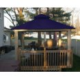 thumbnail image 2 of ACACIA 14' x 14' Aluminum Frame with OutDura Soft Top Gazebo in Purple Haze, 2 of 13