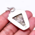 thumbnail image 2 of Copper Golden Sunstone -Madagascar Oxidised Two Tone Designer 925 Sterling Silver Pendant 1.95", Golden Sunstone Pendant P_8065_317_16, 2 of 2
