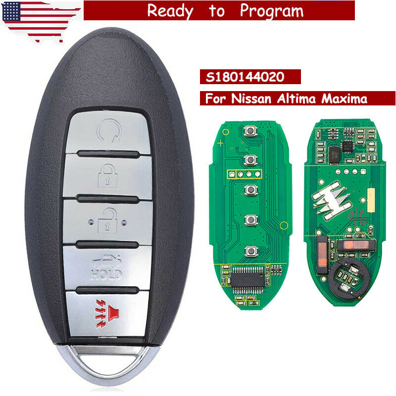 Keyecu S180144020 KR5S180144014 Smart Remote Car Key Fob 5 Buttons 433MHz ID47 Chip for Nissan Altima Maxima 2013 2014 2015