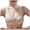 Beige, variant on NIEWTR Front Closure Bras for Older Women New No Underwire Wireless Shaping Front Snap Bra for Seniors(Dark Purple,2XL)
