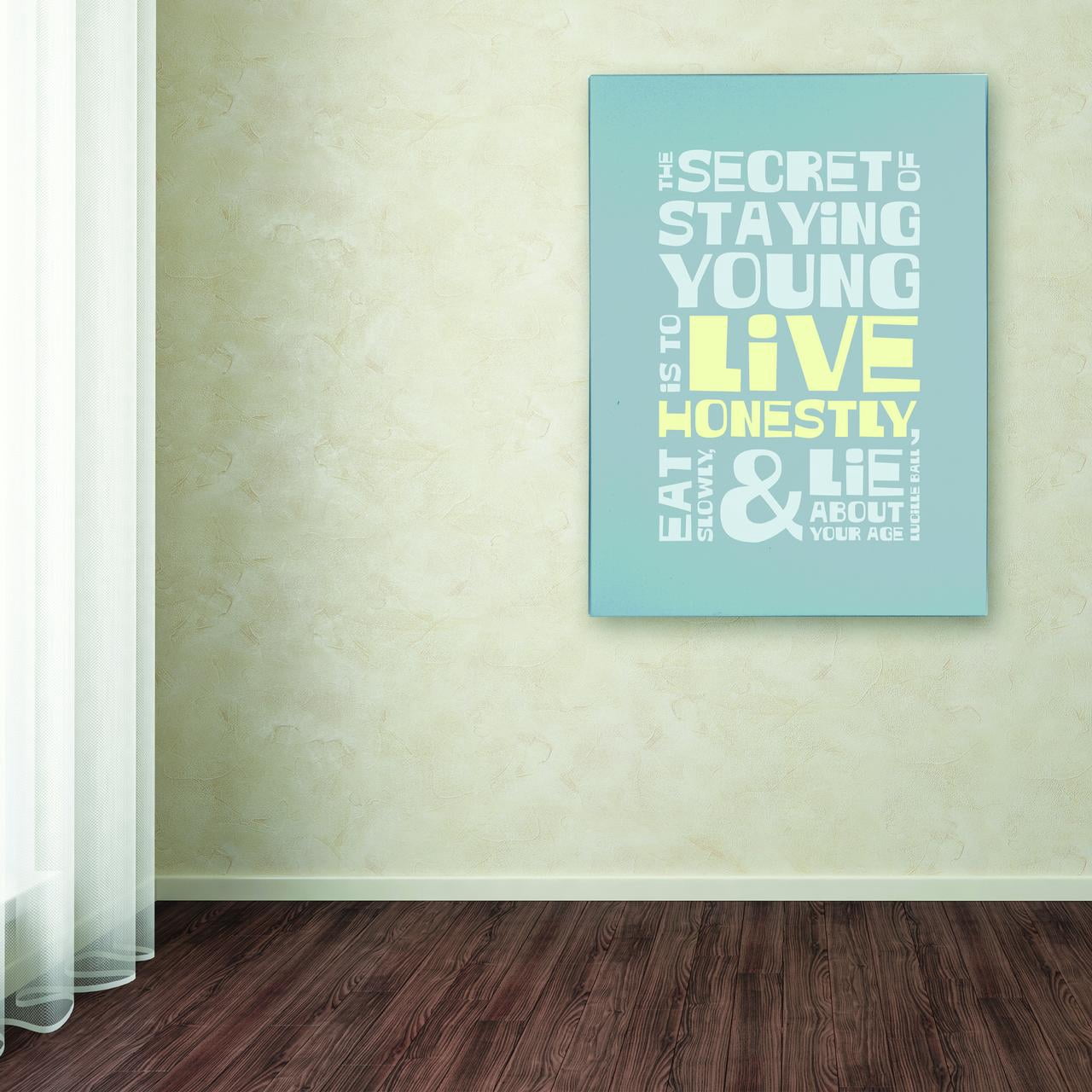 Trademark Fine Art "Live Honestly I" Canvas Art by Megan Romo