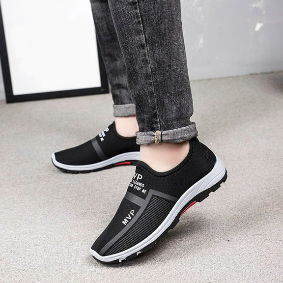 AXXD For Big Men's Prom Homecoming Flat Work Breathable 2024 Trail Running Shoes Men Men's Sneakers Shoes For Clearence
