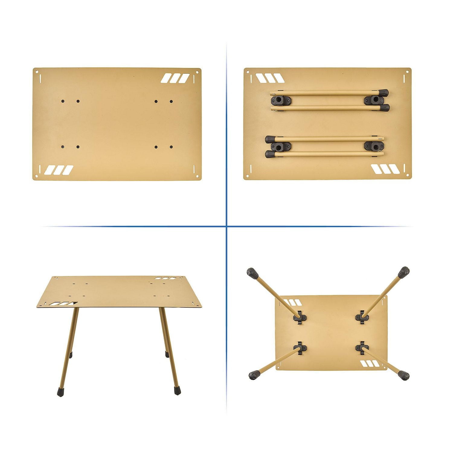 Ozark Trail Table en Aluminium, Couleur : Beige, Facile à Installer et à Démonter, Capacité de poids:50lb Table en Aluminium