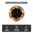 thumbnail image 7 of Smile Jack-O'-Lantern Spider Web Halloween Table Placemats Set of 4 Round 15 Inch Black, 7 of 7