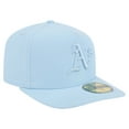 thumbnail image 3 of Men's New Era  Light Blue Athletics Color Pack A-Frame 59FIFTY Fitted Hat, 3 of 5