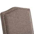 thumbnail image 5 of Dining Chairs Brown Modern Upholstered Fabric Dining Chairs with Nailhead Trim, Set of 2, 5 of 10