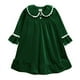 thumbnail image 1 of Vestido de noche rojo de Navidad, pijamas, ropa para niños, ropa de dormir de terciopelo cálida de invierno para bebés, niñas y niños, trajes de manga larga para niños, 1 of 4