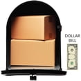 thumbnail image 6 of Plexon Jumbo Size Rural Mailbox, 3175 cu-in Capacity, Galvanized Steel, Powder-Coated, 15 in. H x 11.69 in. W x 24.82 in. L (Black, Extra Large), 6 of 6