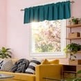 thumbnail image 6 of Blackout Valance Curtains Waterproof Soft Rod Pocket Valance for Kitchen and Bathroom Window Room Darkening Valances for Bedroom Gray M, 6 of 6