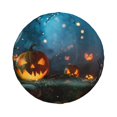 thumbnail image 2 of Gaeub Spooky Halloween 14-17in Tire Cover, Spare Tire Cover, for Camper Caravan, Trailer, Car, Truck, SUV, Jeep - 16 inch, 2 of 9
