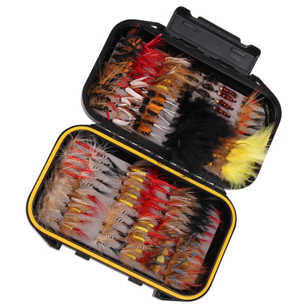 Fly Fishing Hook Trout Bass Fishing Bait 40pcs/72pcs/100pcs/120pcs Dry/Wet Flie