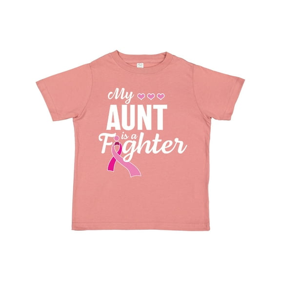 Inktastic Breast Cancer Awareness My Aunt is a Fighter Boys or Girls Toddler T-Shirt
